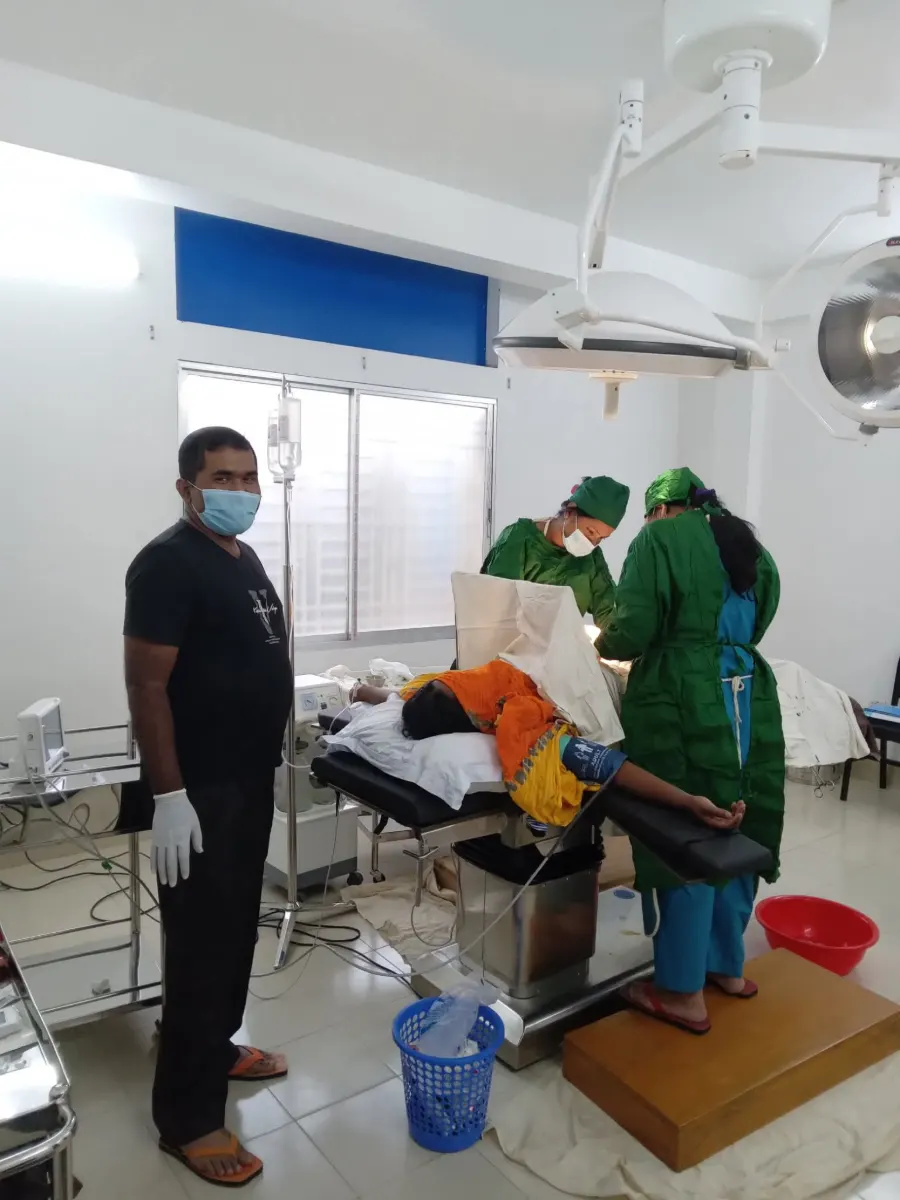 High-Quality Operating Instruments — photo from inside Zahurul Haque Hospital, Boyra, Khulna